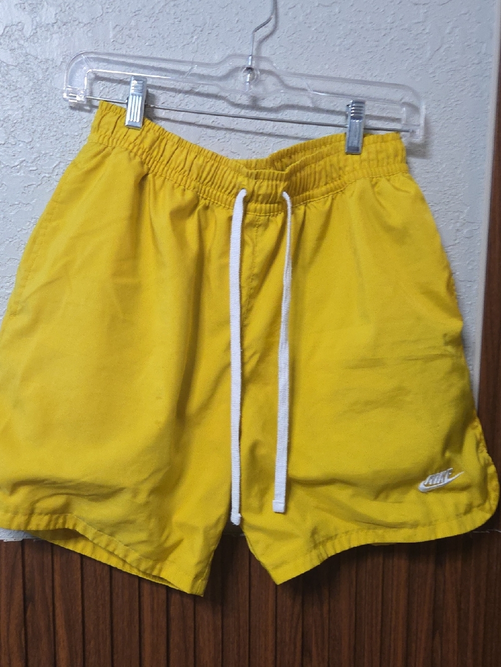 Nike Bright Yellow Drawstring Sport Shorts